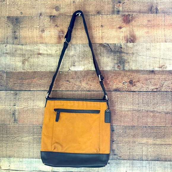 Unisex Coach Camden Canvas Zip Top Crossbody Bag - Picture 2 of 13